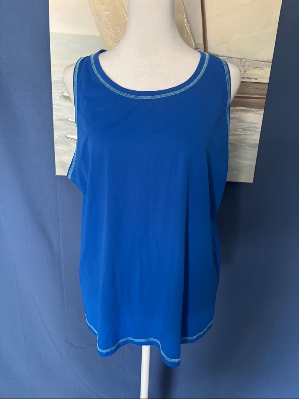 Womens Royal Blue Performance Tank Top